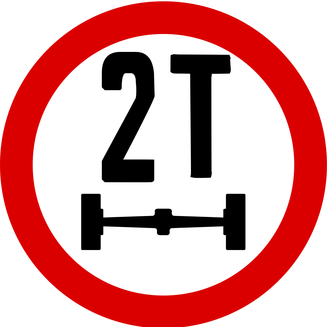 No vehicles over axle shown